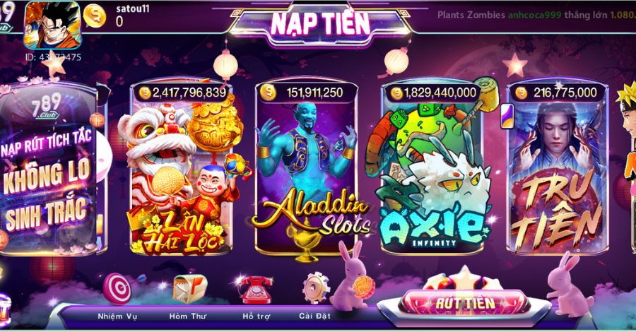 Vài thông tin về game nổ hũ 789Club bạn cần biết